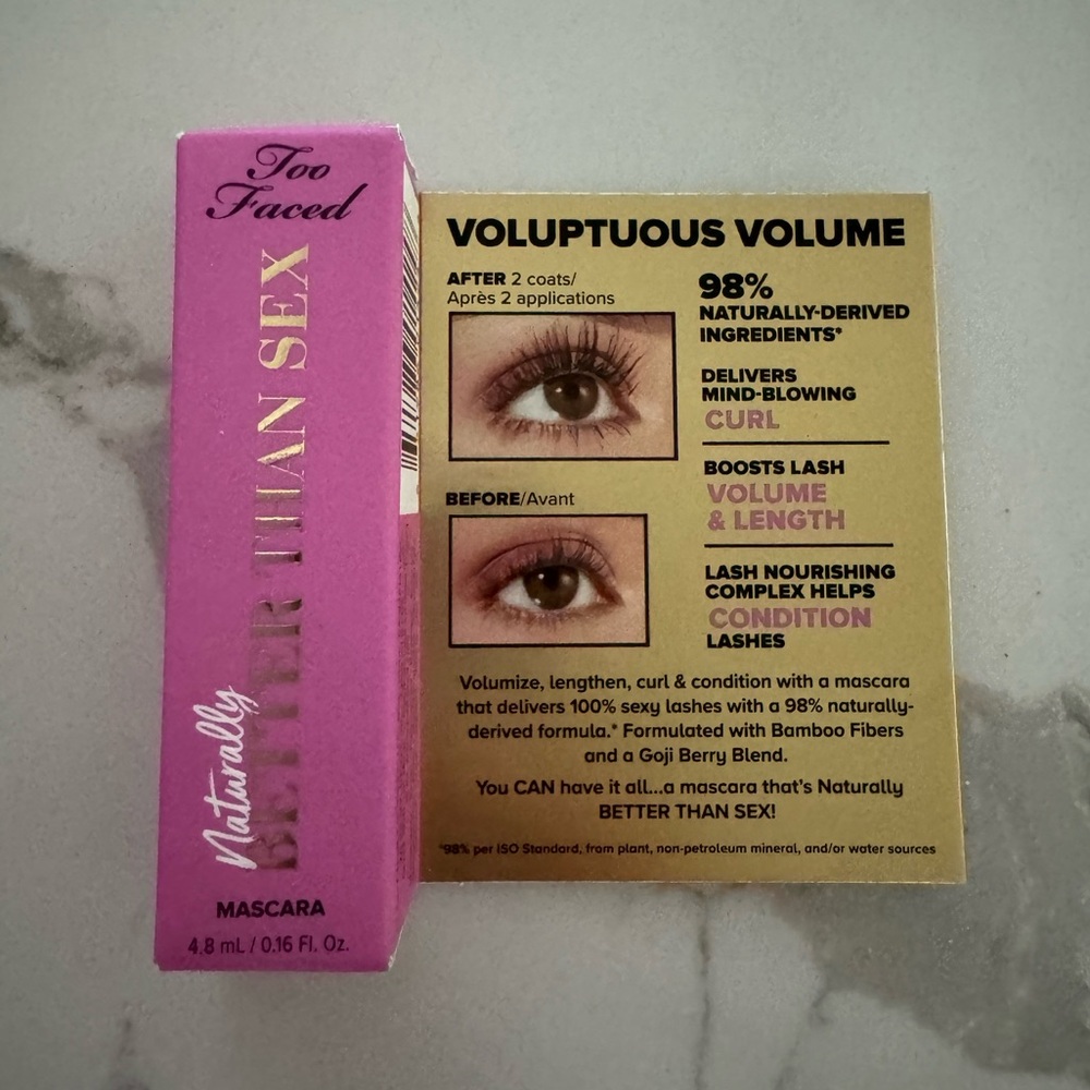 🌸5/$25🌸 Too Faced naturally better than sex mascara